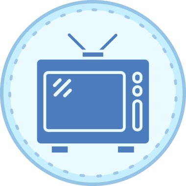 Televizyon. Web simgesi basit tasarım