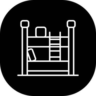 Bir bank simgesinin vektör illüstrasyonu