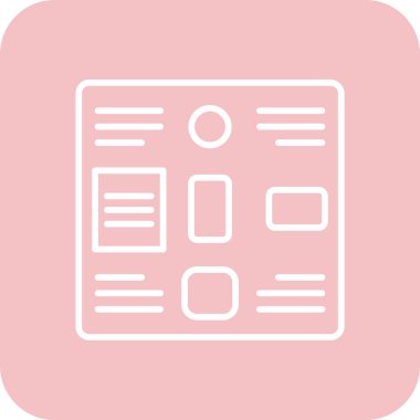 Web sayfası arayüz simgesi