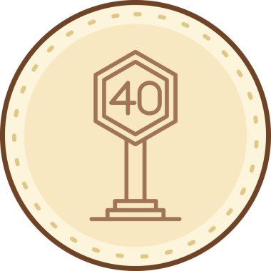 Kupa. Web simgesi basit illüstrasyon