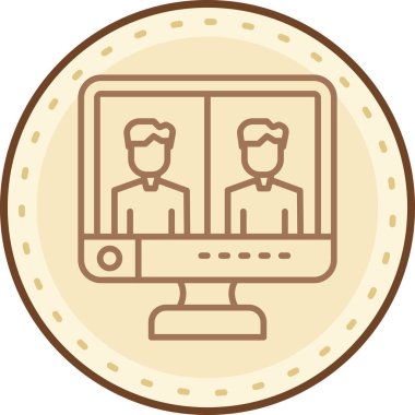 iş simgesi vektör illüstrasyonu