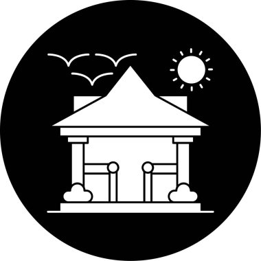 ev simgesi vektör illüstrasyonu