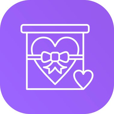 kutu hediye simgesi, vektör illüstrasyonu