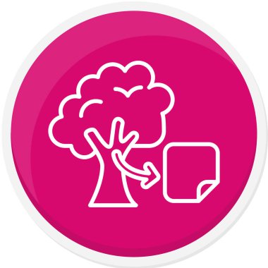 Bitki. Web simgesi basit illüstrasyon