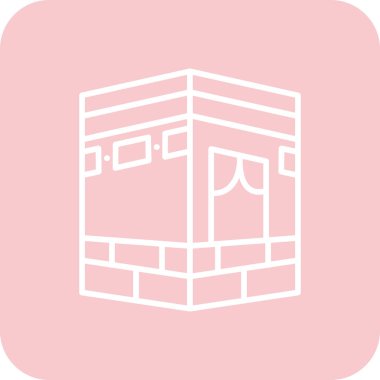 Bina simgesi. vektör illüstrasyonu