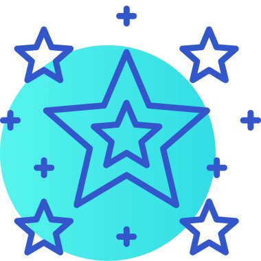 Yıldızlar. Web simgesi basit illüstrasyon