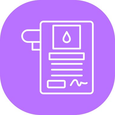 Yağ damlası. Basit illüstrasyon