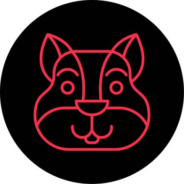 Bir köpeğin vektör çizimi