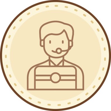 Rozet rozet simgesi izole edildi