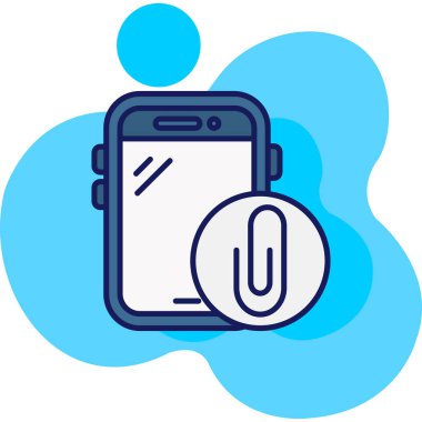 Akıllı telefon. Web simgesi basit illüstrasyon