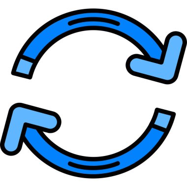 Dolu taslak biçiminde tazeleme simgesi