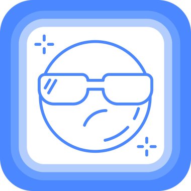 gözlük simgesi, vektör illüstrasyonu