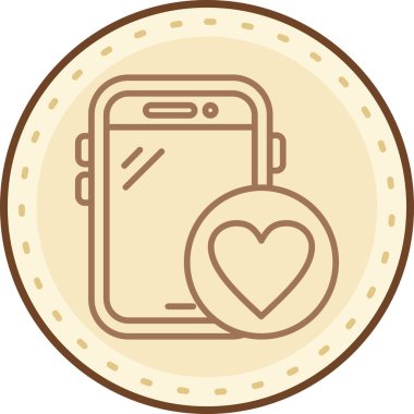 Akıllı telefon. Web simgesi basit illüstrasyon