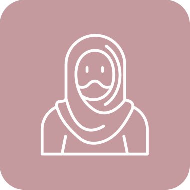 Müslüman ikonu vektör illüstrasyonu