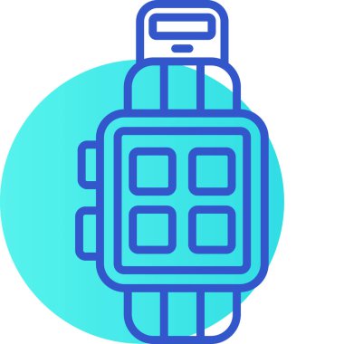 smartwatch simgesi, vektör illüstrasyonu