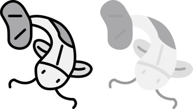 Çizgi film balıklarının vektör çizimi