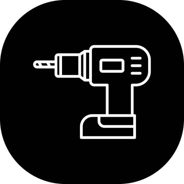 Tornavida. Web simgesi basit illüstrasyon