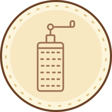 Bir şişe simgesinin vektör illüstrasyonu