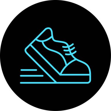 Benzersiz ayakkabı vektörü simgesi