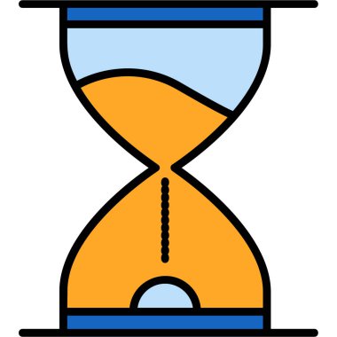 Zamanlayıcı simgesi, vektör illüstrasyonu basit tasarım