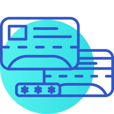 Bilgisayar monitörü. Web simgesi basit illüstrasyon