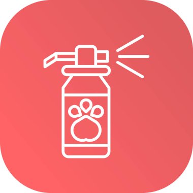 Sprey şişe simgesinin vektör illüstrasyonu