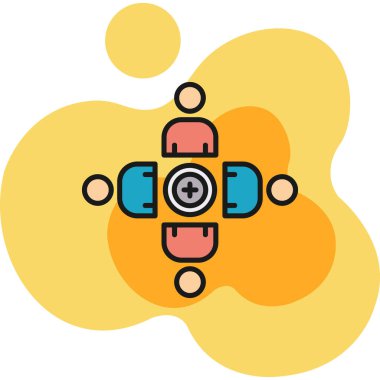 İnsansız hava aracının modern bir simgesinin vektör çizimi