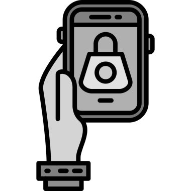 ikon vektör illüstrasyonunu kilitle