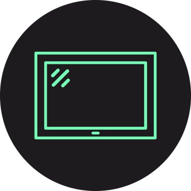 Dizüstü bilgisayar simgesi vektör çizimi