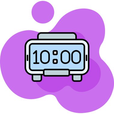 Alarm saati simgesi vektör çizimi çizimi