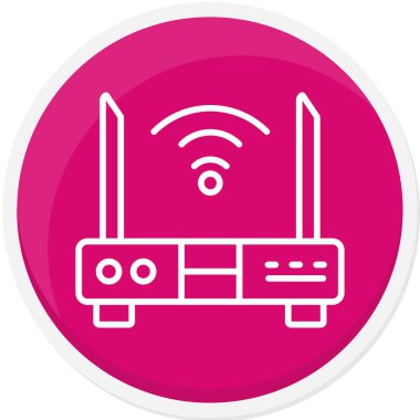 router vektör simgesi modern basit illüstrasyon
