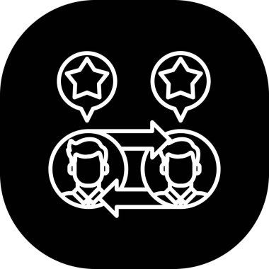 İnsan simgesinin vektör illüstrasyonu