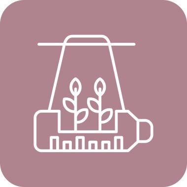 Eşsiz bitki, vektör illüstrasyonu