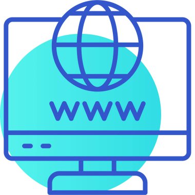 İnternet web simgesi basit vektörü