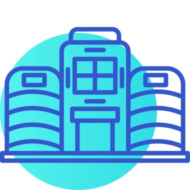 Sırt çantası simgesi. Web için sırt çantası vektör simgelerinin özet çizimi