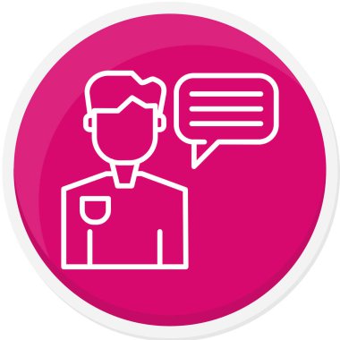 Konuşma balonu. Web simgesi