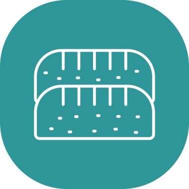 Modern b 'nin vektör illüstrasyonunda yiyecek ikonu yok