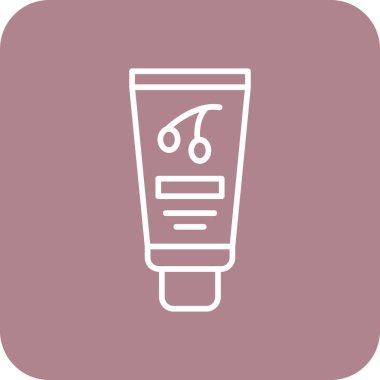 Kozmetik. Web simgesi basit illüstrasyon