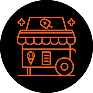 Gıda simgesinin vektör illüstrasyonu