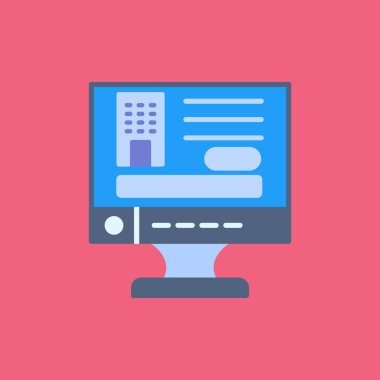 izleyici ikon vektör illüstrasyonu