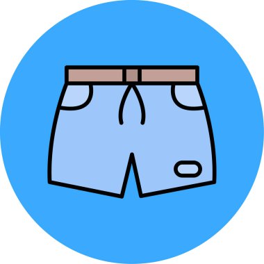 Pantolon. Web simgesi basit illüstrasyon