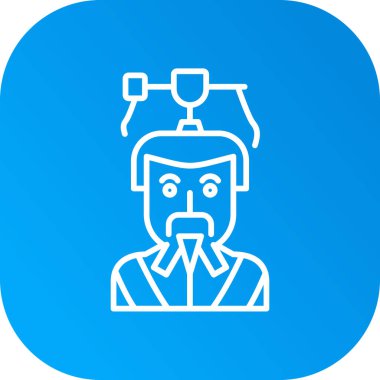 Bir kafa simgesinin vektör illüstrasyonu