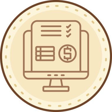 iş finans simgesi, vektör illüstrasyonu