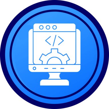 Bilgisayar simgesi. Basit resimleme