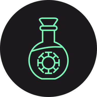 Eşsiz kokteyl kabartma vektör simgesi