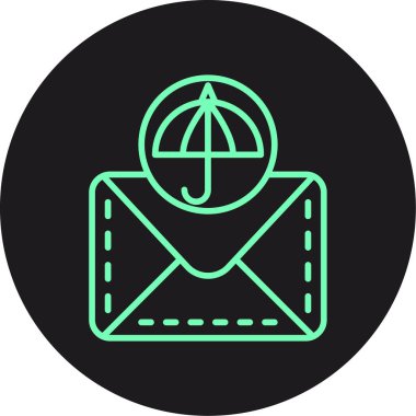 Vektör E- posta simgesi illüstrasyonu