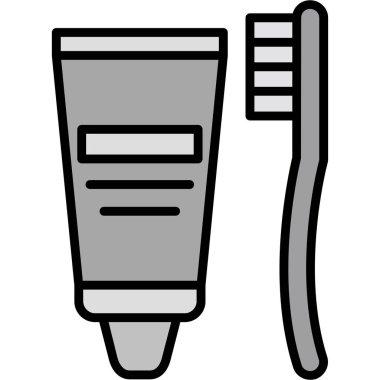 Fırça simgesi vektör illüstrasyonu