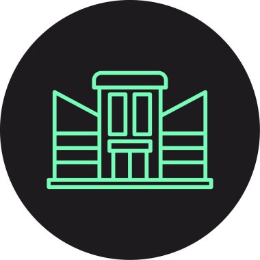 Eşsiz Ev Vektör Satırı Simgesi