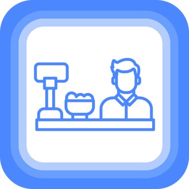 Yemek. Web simgesi basit illüstrasyon