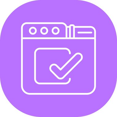 Çamaşır makinesi simgesinin vektör illüstrasyonu